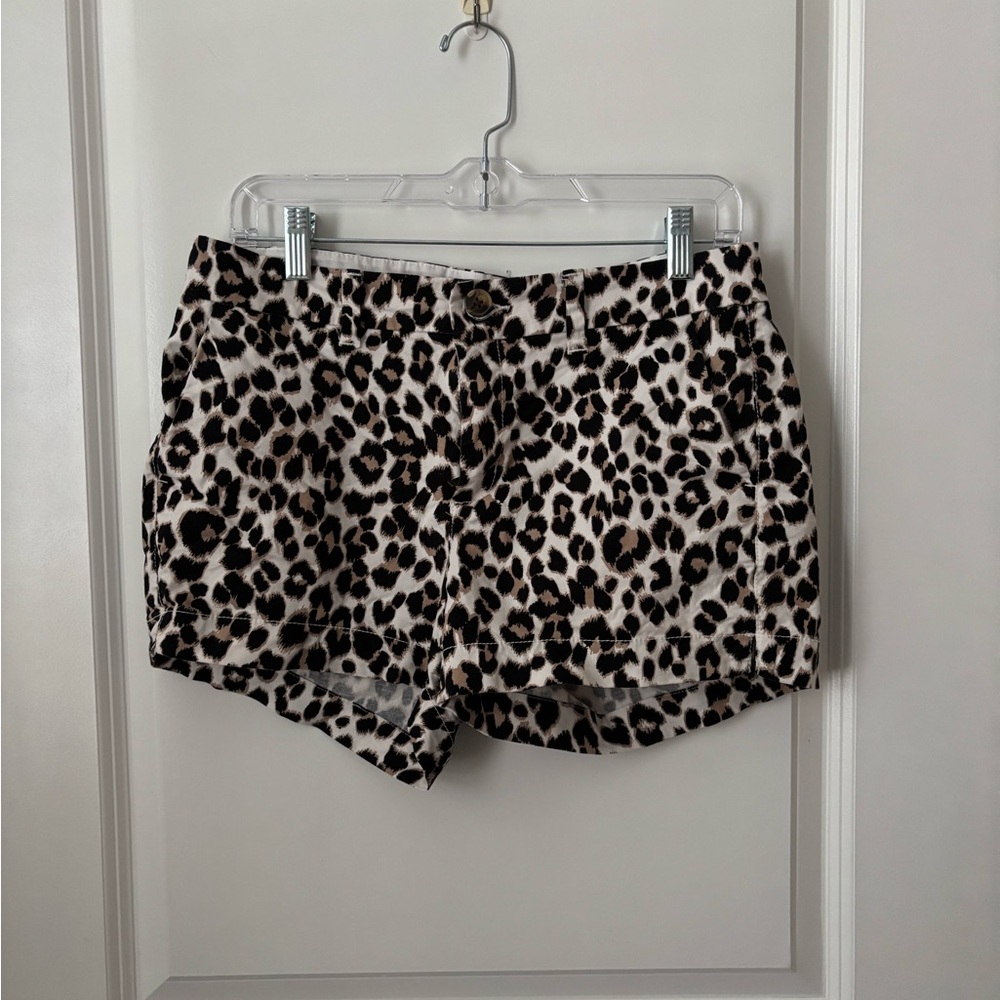 Old Navy High Waist Leopard Print Shorts